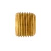 Micro 100 Hex Plug - 3/8-18 NPT Threaded Brass (10PC) 41221